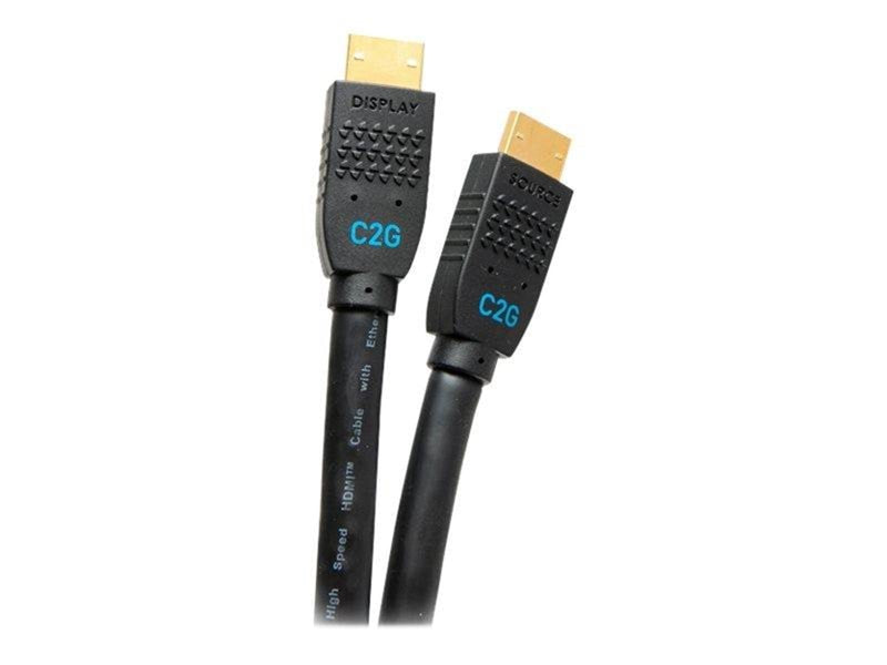 C2G 25ft Ultra Flexible 4K Active HDMI Cable Gripping 4K 60Hz - In-Wall M/M - HDMI cable with Ethernet - 7.6 m