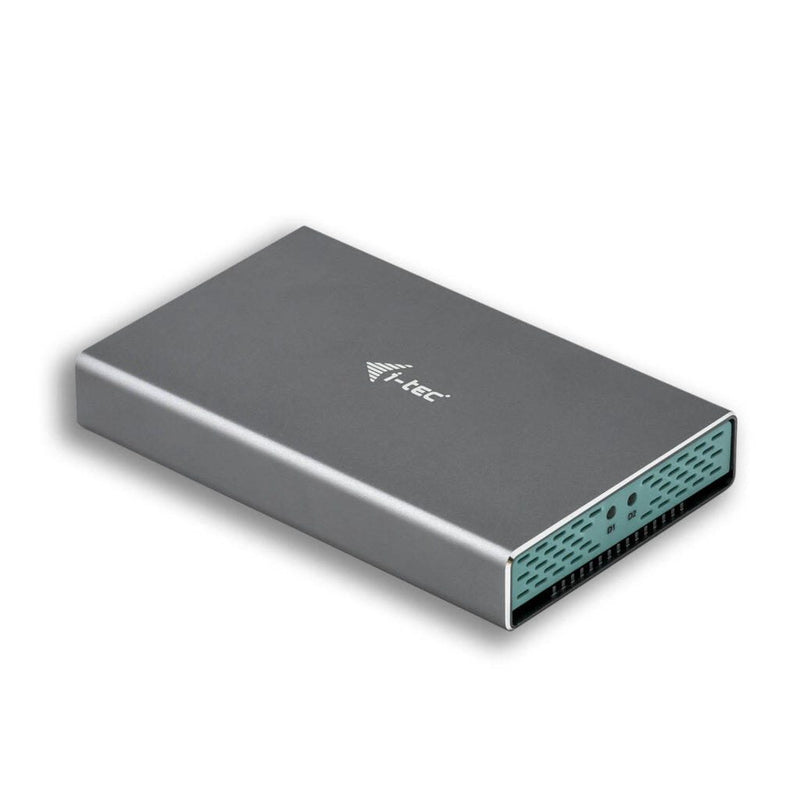 I-TEC USB-C MySafe Festplattengehaeuse für 2x SATA M.2 Festplatten
