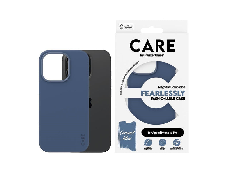 CARE by PanzerGlass Case Fashion Blue MagSafe iPhone 16 Pro