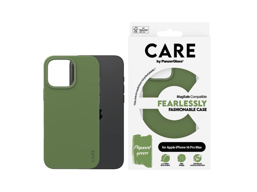 CARE by PanzerGlass Case Fashion Green MagSafe iPhone 16 Pro Max