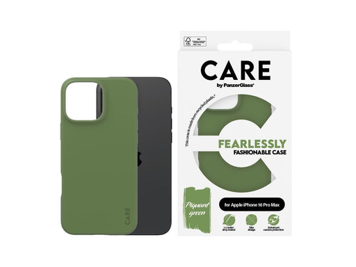 CARE by PanzerGlass Case Fashion Green iPhone 16 Pro Max