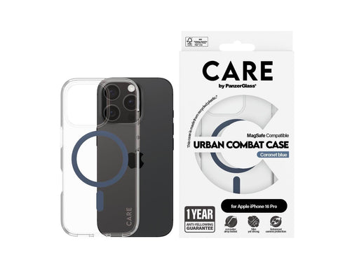 CARE by PanzerGlass Case Flagship Blue MagSafe iPhone 16 Pro