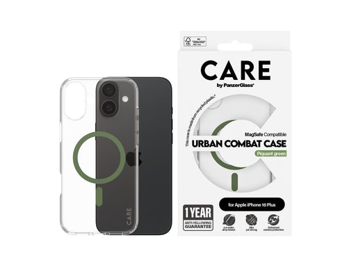 CARE by PanzerGlass Case Flagship Green MagSafe iPhone 16 Plus