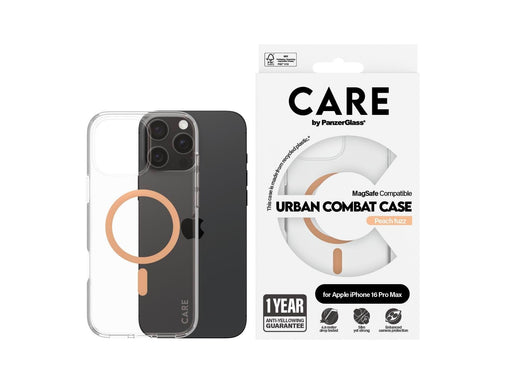 CARE by PanzerGlass Case Flagship Peachy MagSafe iPhone 16 Pro Max