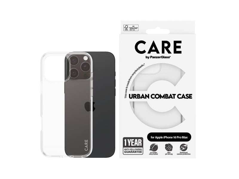 CARE by PanzerGlass Case Flagship Transparent iPhone 16 Pro Max
