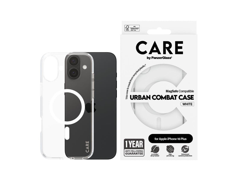 CARE by PanzerGlass Case Flagship White MagSafe iPhone 16 Plus