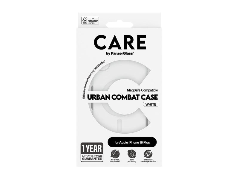 CARE by PanzerGlass Case Flagship White MagSafe iPhone 16 Plus