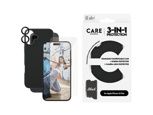 CARE by PanzerGlass Fashion 3-in-1 Bundle iPhone 16 Plus