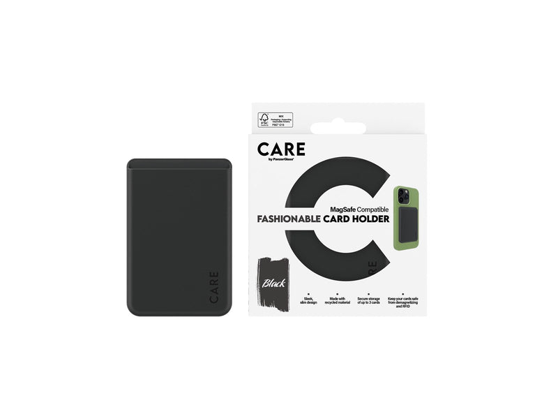 CARE by PanzerGlass Fashionable Card Holder Black iPhone