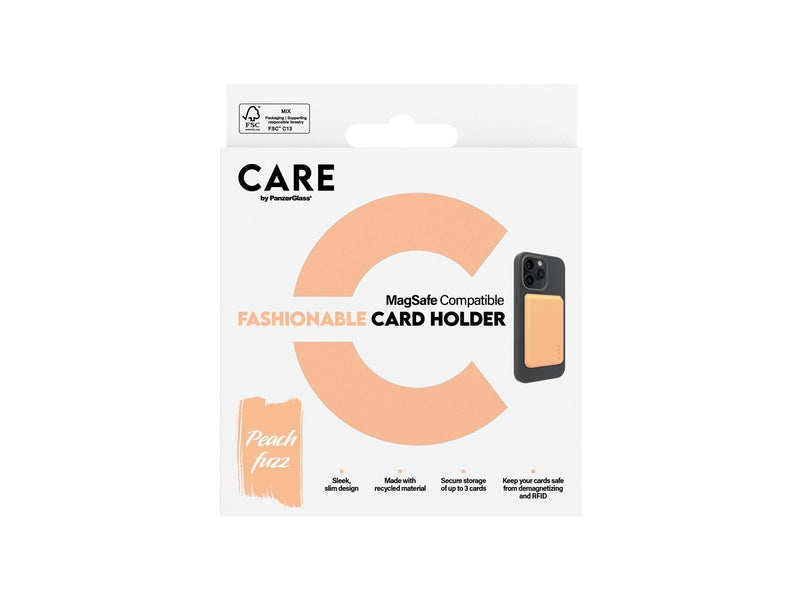 CARE by PanzerGlass Fashionable Card Holder Peachy iPhone