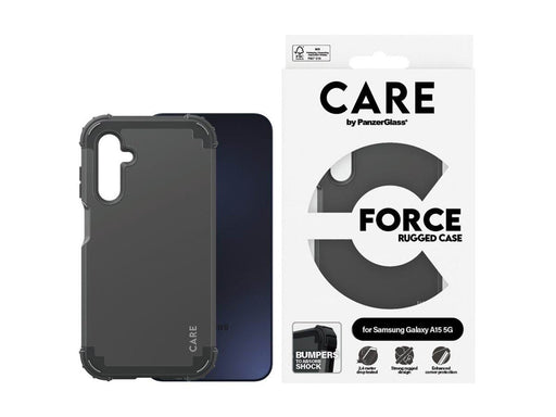 CARE by PanzerGlass Fashionable Case Black FORCE Samsung Galaxy A15 5G