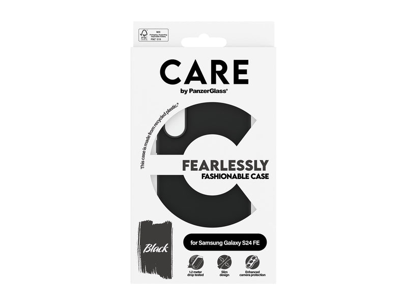 CARE by PanzerGlass Fashionable Case Black Samsung Galaxy S24 FE
