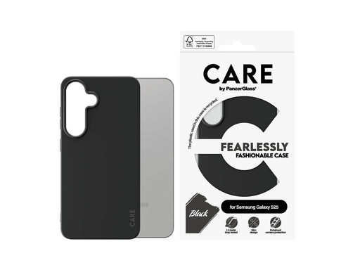 CARE by PanzerGlass Fashionable Case Black Samsung Galaxy S25