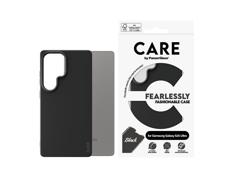 CARE by PanzerGlass Fashionable Case Black Samsung Galaxy S25 Ultra