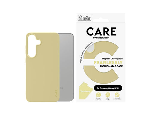 CARE by PanzerGlass Fashionable Case Chardonnay w. QI Compatible Samsung Galaxy S25+