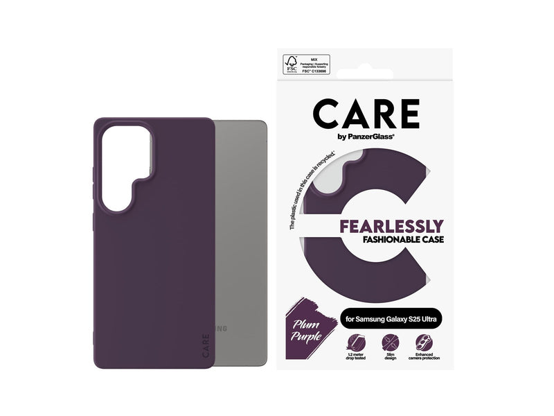 CARE by PanzerGlass Fashionable Case Plum Purple Samsung Galaxy S25 Ultra