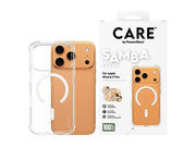 CARE by PanzerGlass Fashionable Case Samba Transparent w. White MagSafe iPhone 17 Pro