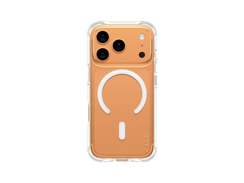 CARE by PanzerGlass Fashionable Case Samba Transparent w. White MagSafe iPhone 17 Pro