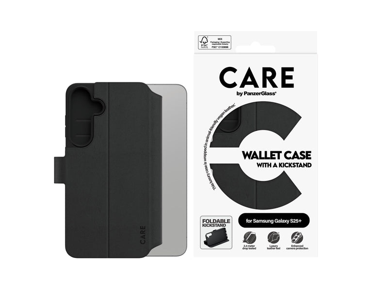 CARE by PanzerGlass Feature Wallet Case w. Kickstand Samsung Galaxy S25+