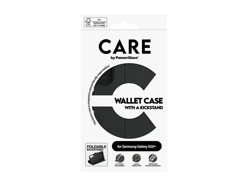 CARE by PanzerGlass Feature Wallet Case w. Kickstand Samsung Galaxy S25+