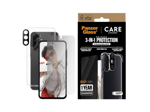 CARE by PanzerGlass Flagship 3-in-1 Privacy Bundle Samsung Galaxy A36 5G