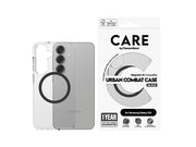 CARE by PanzerGlass Flagship Case Transparent Urban Combat w. Black QI Compatible Samsung Galaxy S25