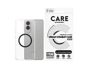 CARE by PanzerGlass Flagship Case Transparent Urban Combat w. Black Qi Compatible Samsung S25 Edge