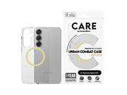 CARE by PanzerGlass Flagship Case Transparent Urban Combat w. Chardonnay QI Compatible Samsung Galaxy S25+