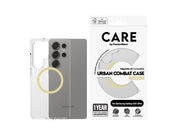 CARE by PanzerGlass Flagship Case Transparent Urban Combat w. Chardonnay QI Compatible Samsung Galaxy S25 Ultra