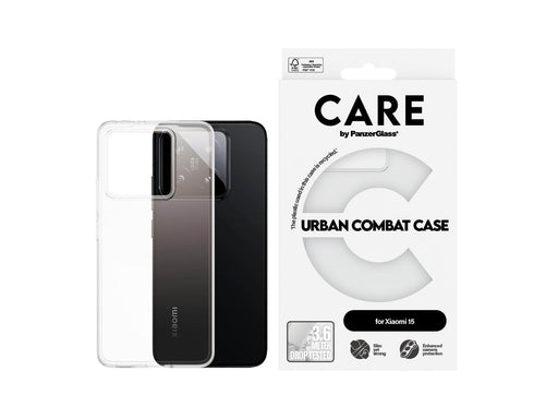CARE by PanzerGlass Flagship Case Transparent Urban Combat w. Clear Frame Xiaomi 15