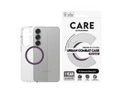 CARE by PanzerGlass Flagship Case Transparent Urban Combat w. Plum Purple QI Compatible Samsung Galaxy S25+