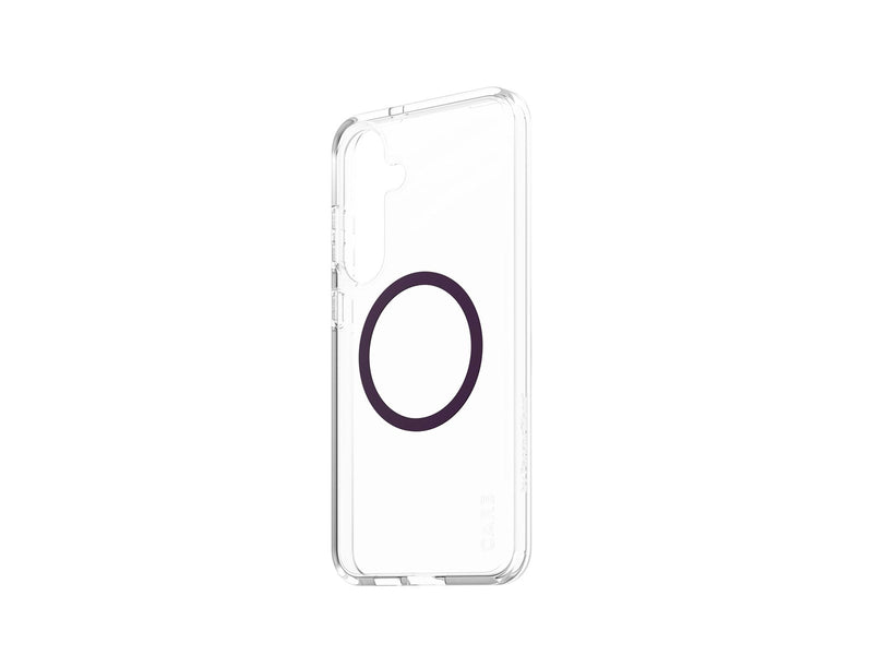 CARE by PanzerGlass Flagship Case Transparent Urban Combat w. Plum Purple QI Compatible Samsung Galaxy S25+