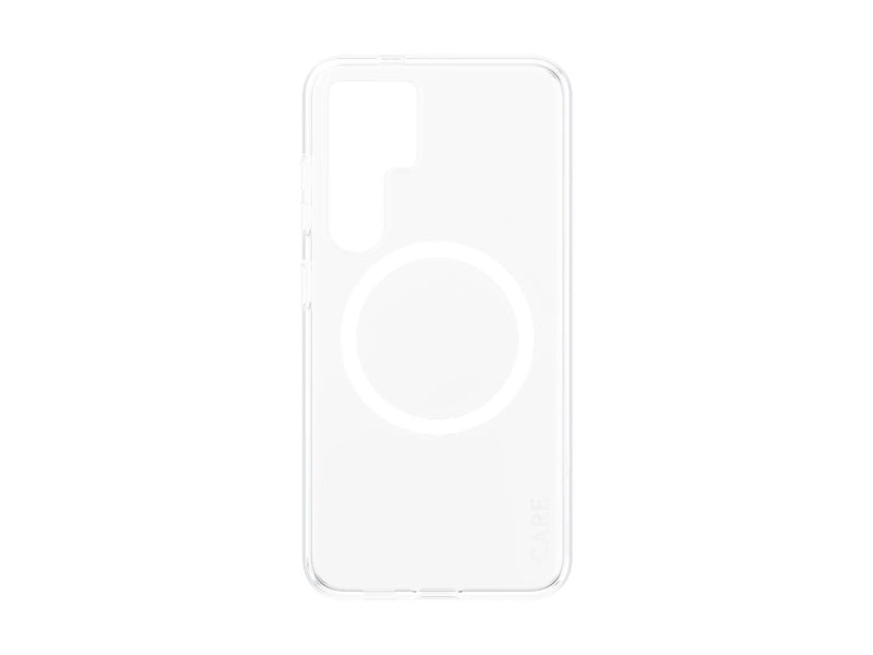 CARE by PanzerGlass Flagship Case Transparent Urban Combat w. White QI Compatible Samsung Galaxy S24