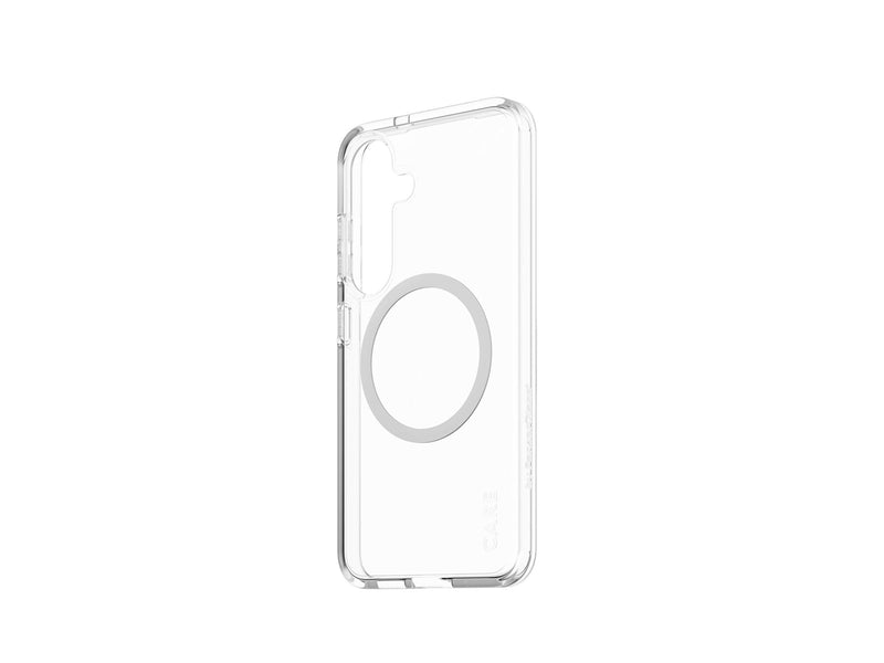 CARE by PanzerGlass Flagship Case Transparent Urban Combat w. White QI Compatible Samsung Galaxy S25