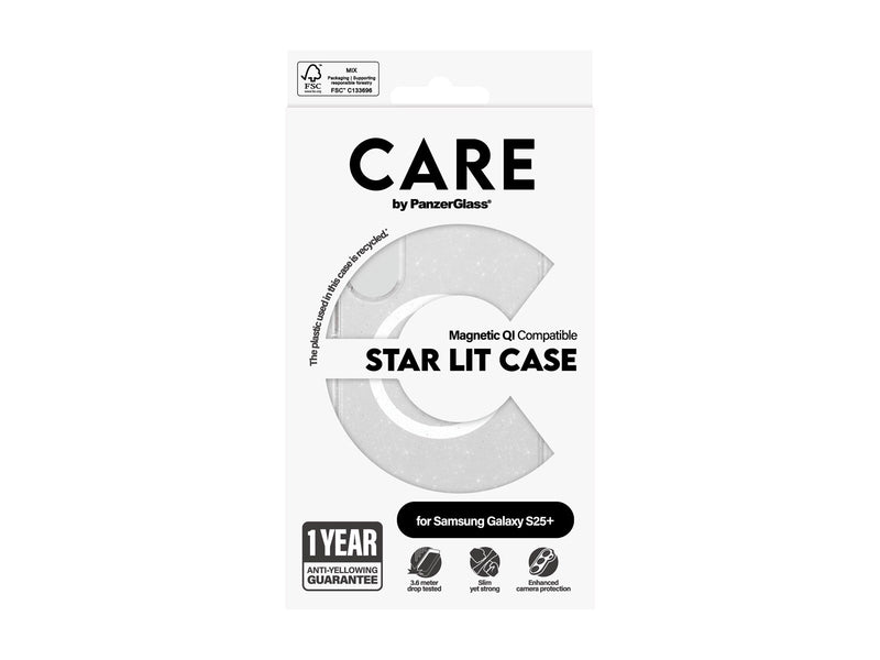 CARE by PanzerGlass Flagship Case Urban Combat Star Lit w. White QI Compatible Samsung Galaxy S25+