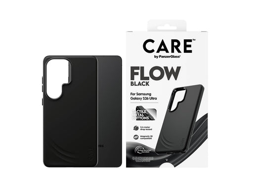 CARE by PanzerGlass Flow Case Black w. Qi Samsung Galaxy S26 Ultra