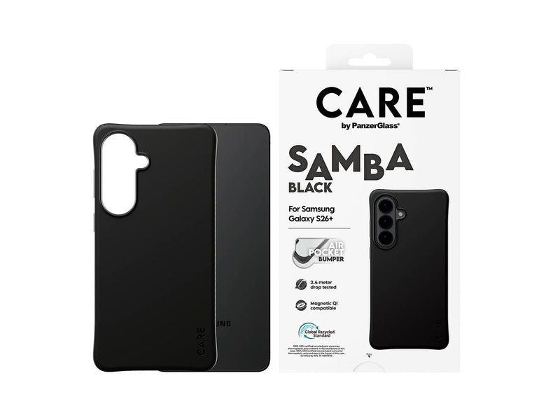 CARE by PanzerGlass Samba Case Black w. Qi Samsung Galaxy S26+