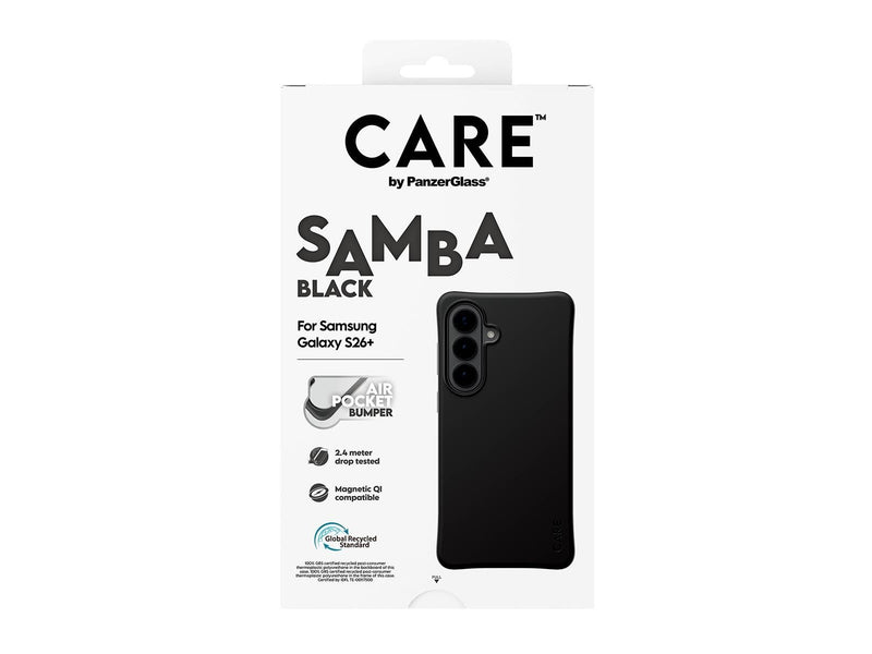 CARE by PanzerGlass Samba Case Black w. Qi Samsung Galaxy S26+
