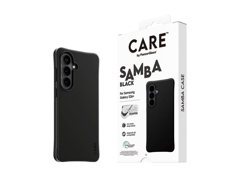 CARE by PanzerGlass Samba Case Black w. Qi Samsung Galaxy S26+