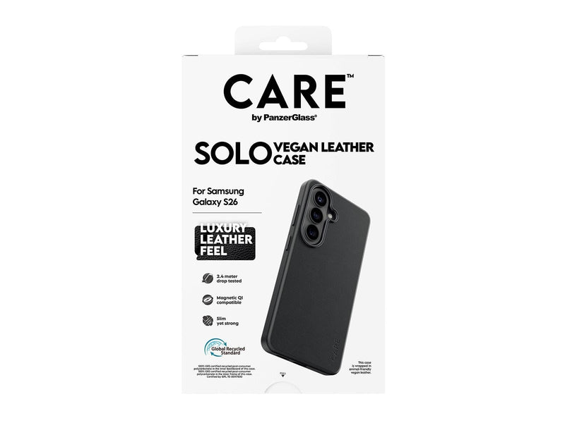 CARE by PanzerGlass Solo Case Black w. Qi Samsung Galaxy S26