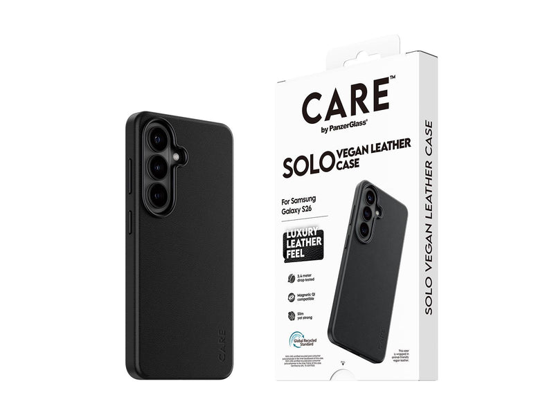 CARE by PanzerGlass Solo Case Black w. Qi Samsung Galaxy S26