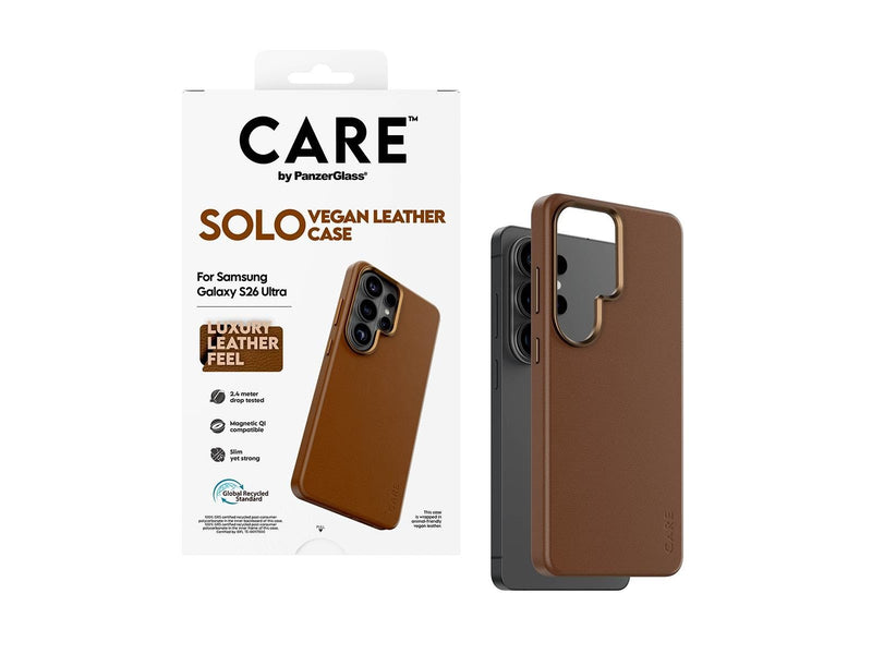 CARE by PanzerGlass Solo Case Brown w. Qi Samsung Galaxy S26 Ultra