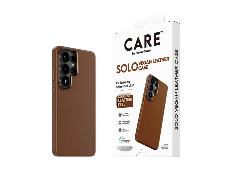 CARE by PanzerGlass Solo Case Brown w. Qi Samsung Galaxy S26 Ultra