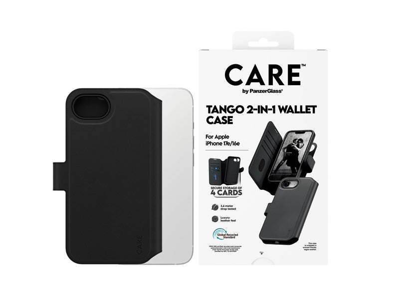 CARE by PanzerGlass Tango 2-in-1 Wallet Case w. MagSafe iPhone 17e | 16e