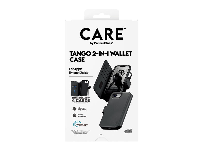CARE by PanzerGlass Tango 2-in-1 Wallet Case w. MagSafe iPhone 17e | 16e