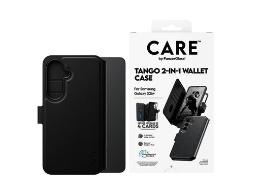 CARE by PanzerGlass Tango 2-in-1 Wallet Case w. Qi Samsung Galaxy S26+
