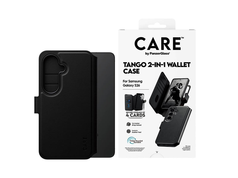 CARE by PanzerGlass Tango 2-in-1 Wallet Case w. Qi Samsung Galaxy S26
