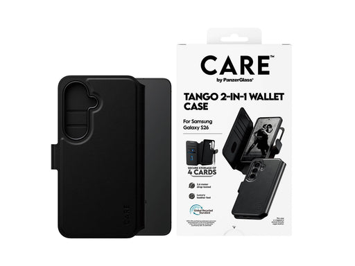 CARE by PanzerGlass Tango 2-in-1 Wallet Case w. Qi Samsung Galaxy S26