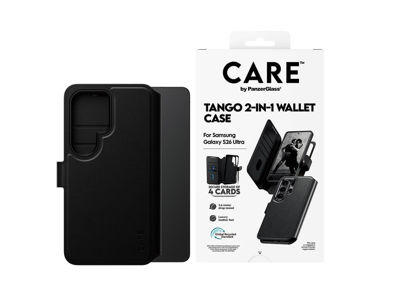 CARE by PanzerGlass Tango 2-in-1 Wallet Case w. Qi Samsung Galaxy S26 Ultra