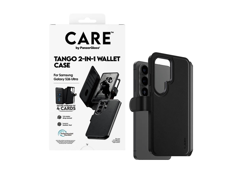 CARE by PanzerGlass Tango 2-in-1 Wallet Case w. Qi Samsung Galaxy S26 Ultra